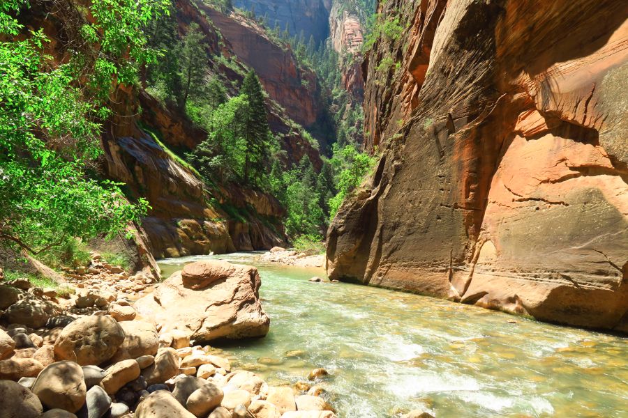 Zion-National-Park-the-narrows